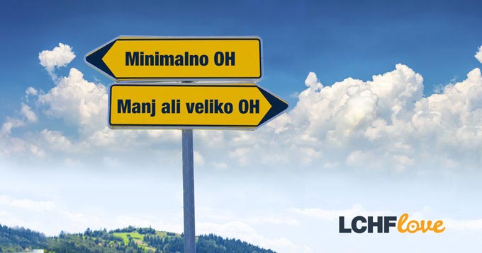 Nizkohidratna prehrana: dosledno nad OH