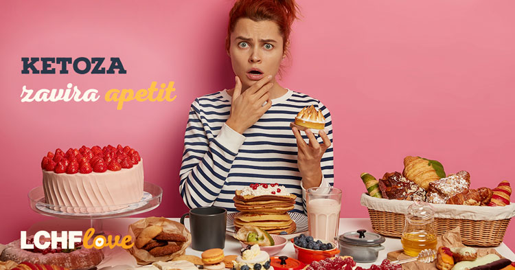 Ketoza zavre apetit prek grelina